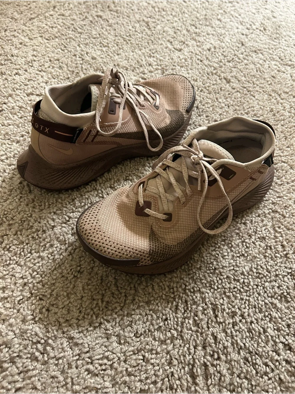 Nike Pegasus Trail 2 Gore-Tex Shoes Desert Dust Mauve Women’s Size 7.5